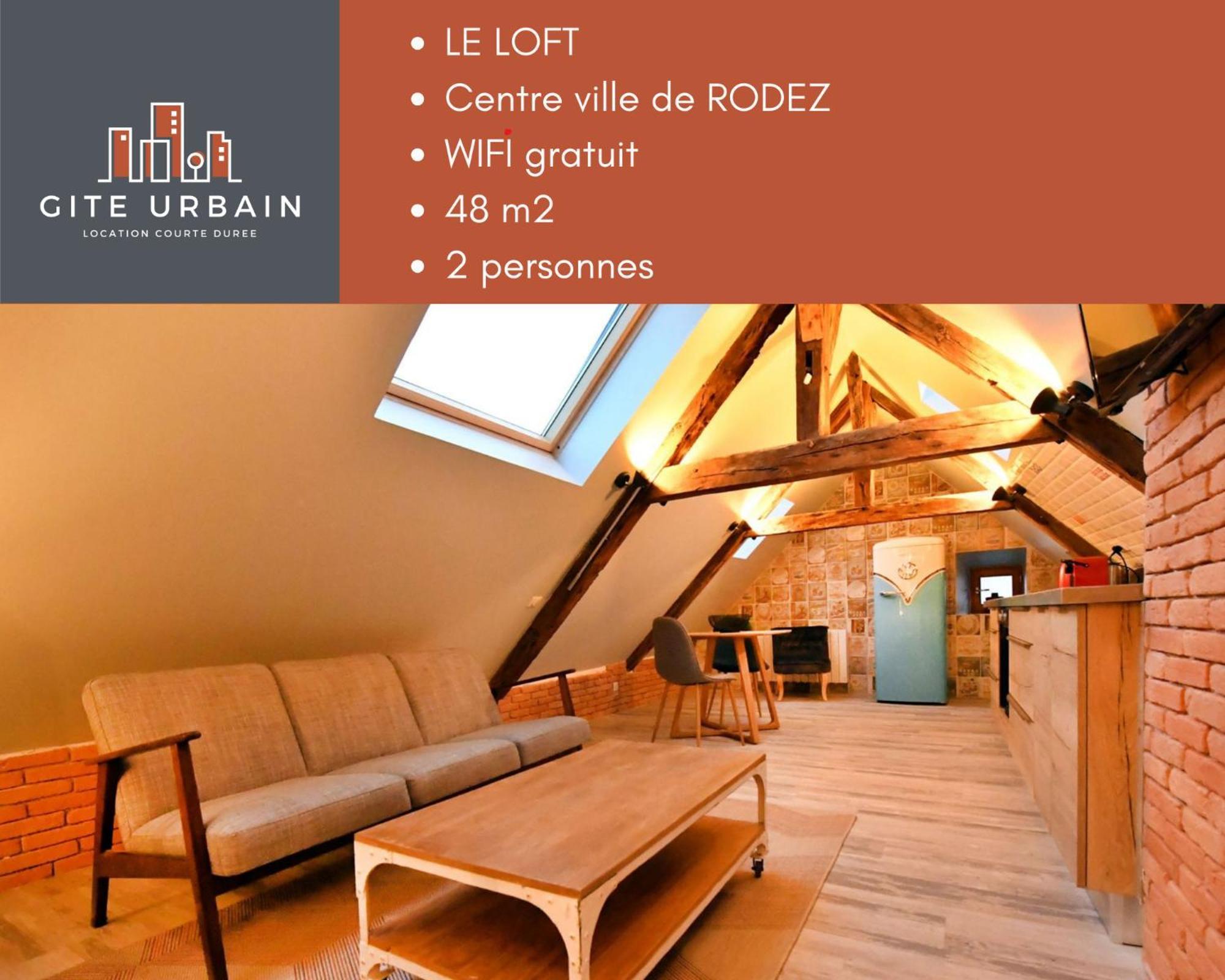 Ferienwohnung Loft Sous Les Combles - Loft Under The Rafter Rodez Exterior foto